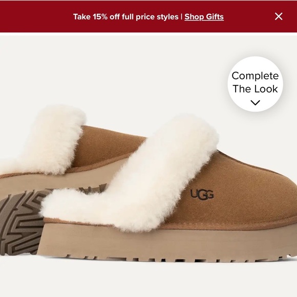 UGG Disquette Shearling Slip-Ons - Picture 2 of 7
